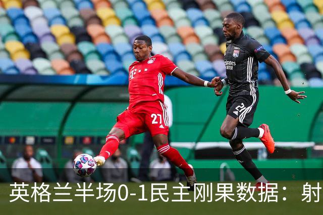 英格兰半场0-1民主刚果数据：射门8-3 射正4-1 预期进球1.31-0.69